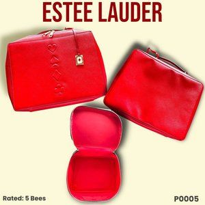 Estee Lauder Travel Bag*New*Red*
